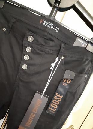 Стильные мужские джинсы из черного котона\зауженные\chicoree\р.м- l5 фото