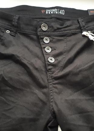 Стильные мужские джинсы из черного котона\зауженные\chicoree\р.м- l6 фото