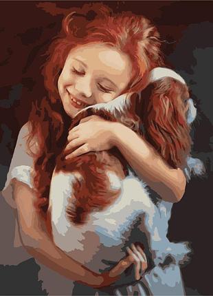 Художній творчий набір, картина за номерами улюблена собака, 40x50 см, «art story» (as0301)