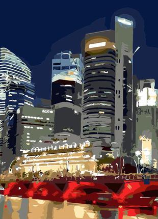 Художній творчий набір, картина за номерами нічні вогні, 50x40 см, «art story» (as0257)