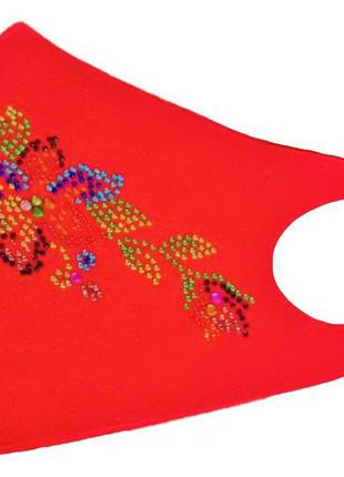 Маска пита многоразовая защитная инкрустированная стразами