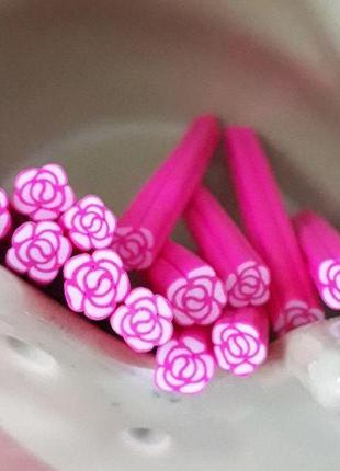 Фімо палички добавка в слаймы квітка троянда 10 шт2 фото