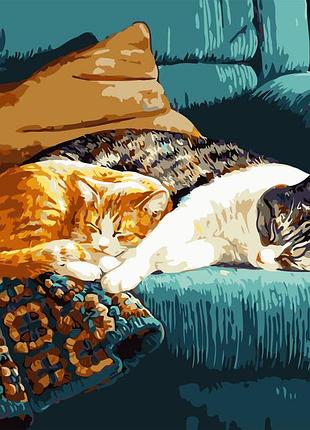 Художній творчий набір, картина за номерами післяобідній сон, 50x40 см, «art story» (as0732)