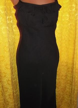 Сарафан чорний клубний кокотельный вечірній з рюшами р. xs-s - неппеѕ -