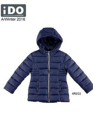 Дитяча куртка для дівчинки верхній одяг для дівчаток ido італія 4 r953 синій 1521 фото