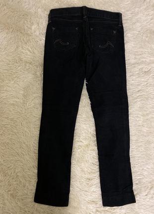 Вельветовые чёрные джинсы mango2 фото