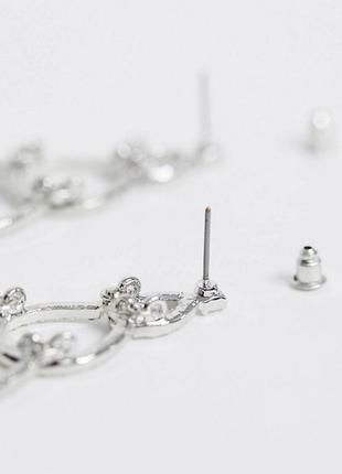 ✨💎 нарядні вечірні довгі сережки з кристалами accessorize london4 фото