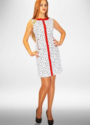 Платье  алеся ак-24  белый/усики