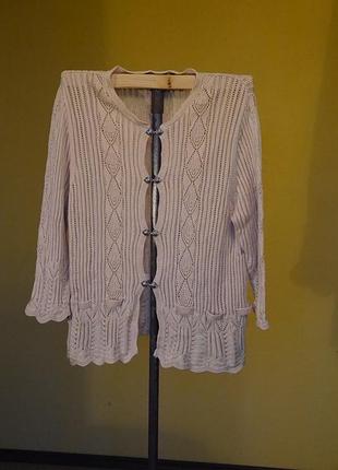 Кофта-кардіган-джемпер котонова розмір 3xl гонконг