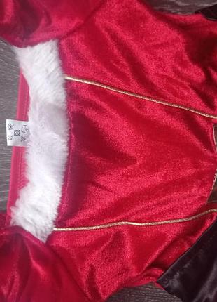 Карнавальное платье мисс санта 3-5 лет код 23х