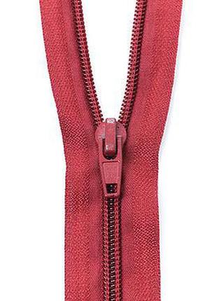 Замок - молния, бордовая. брючная 18 см