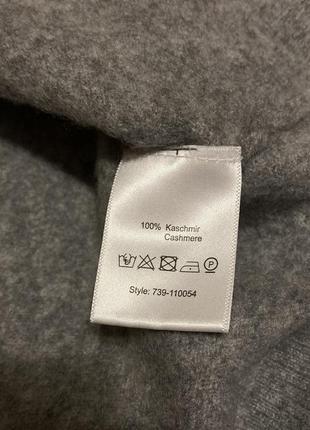 Кашеміровий светр caspar david 100% cashmere (джемпер/пуловер/кардиган/реглан/гольф)4 фото