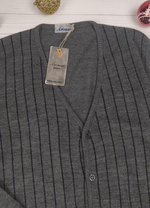 🔥кардиган кофта светр светр чоловічий шерсть італія р. м4 фото