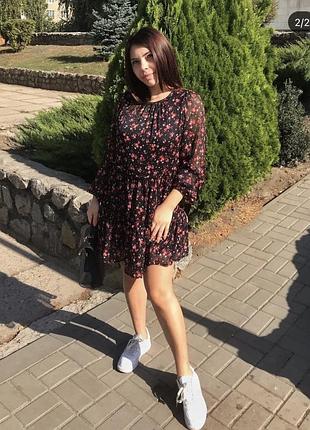 Платье в цветочный принт 2