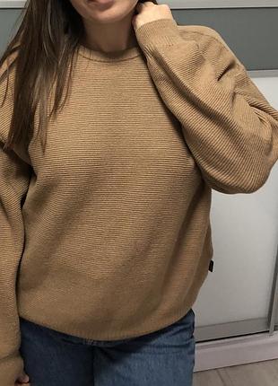 Свитер из шерсти ,свитер цвета кемел3 фото