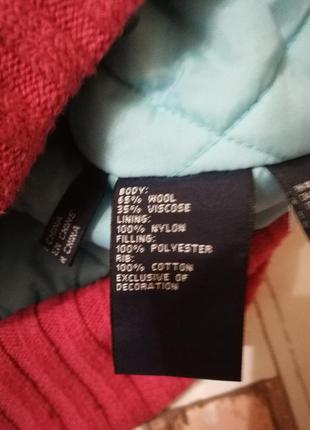 Об'ємний вовняної бомбер куртка tommy hilfiger преппі стиль 4