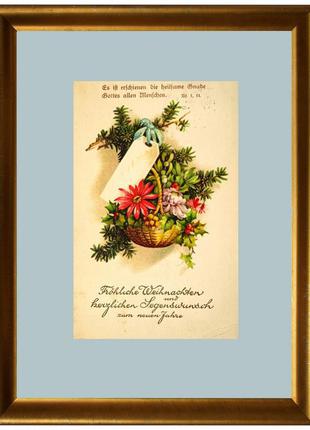 Поштова картка листівка листівка веселого різдва 1926 рік germany yu064 фото