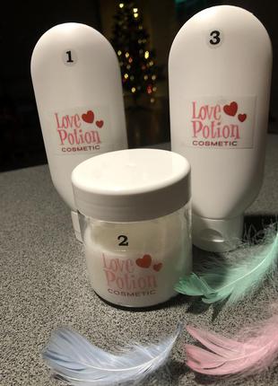 Набор для процедуры ботокса волос love potion + акция к новому году онлайн курс « кератин,ботокс,нанопластика для волос с 0».3 фото