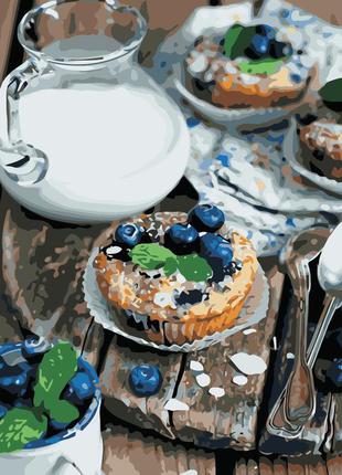 Художественный творческий набор, картина по номерам вкусный завтрак, 40x50 см, «art story» (as0458)