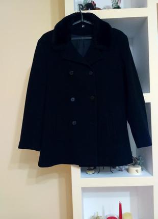 Пальто чорне кашемір3 фото