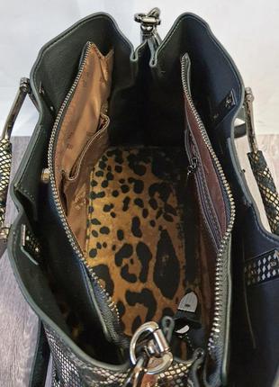 Леопардовая сумка с длинным ремешком6 фото