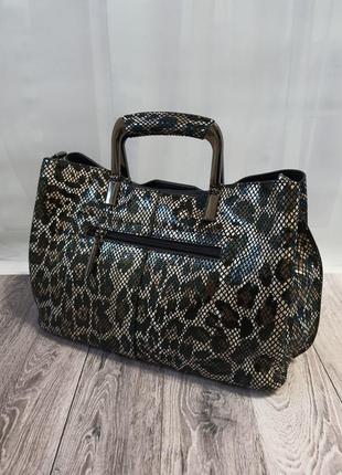 Леопардовая сумка с длинным ремешком3 фото