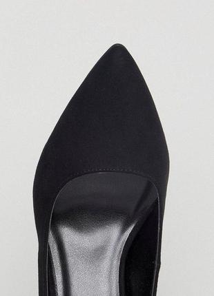 Чорні туфлі човники stradivarius5 фото
