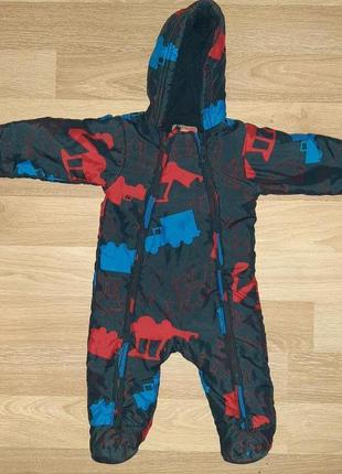 Комбінезон на флісі від m&s англія, 9-12 міс плюс рукавички
