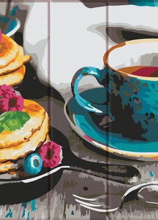 Художній творчий набір, картина за номерами на дереві смачний чай, 40x30 см, «art story» (asw105)