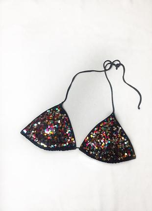 Купальник верх блискучий паєтки паєтки