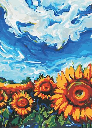 Художній творчий набір, картина за номерами соняшник, 40x40 см, «art story» (as0811)