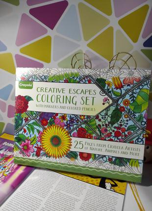 Набор для творчества раскраска crayola 24 маркера и 12 карандпшей