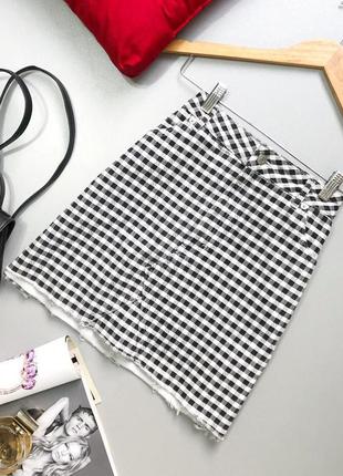 Юбка в клетку zara