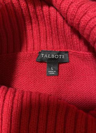 Изумительный мягкий шерстяной свитер с ёлочкой talbots6 фото