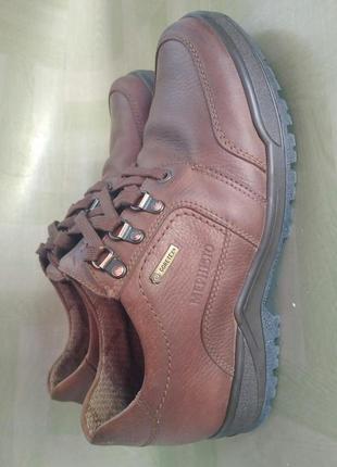 270mm #42розм напівчеревики туфлі mephisto® slaker на gore-tex® коричневі