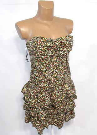 Платье apricot, xs, мини, как новое!