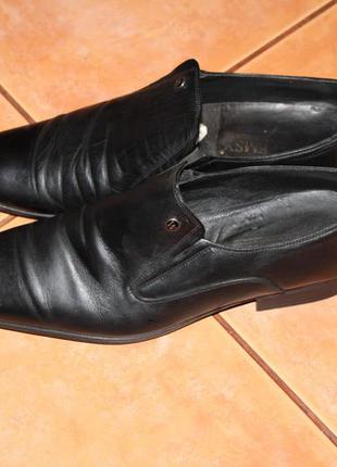 Итальянские кожаные туфли vero cuoio. размер 421 фото