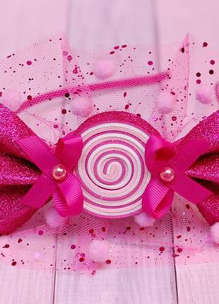 Обруч обідок цукерочка малиновий