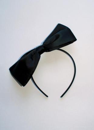 Обідок для волосся з атласним бантом black yd primark