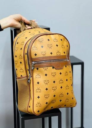 Рюкзак коричневый женский мужской  в стиле мсм рюкзак унисекс