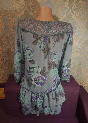Пляжная туника платье блуза блузка размер 44 /462 фото