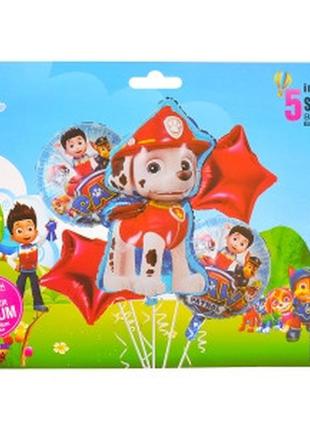 Набор фольгированных шаров 5 шт щенячий патруль