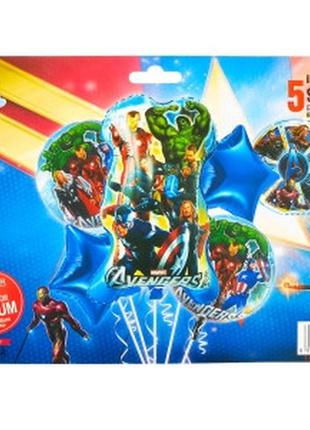 Герои marvel набор шариков 5 шт фольгированные