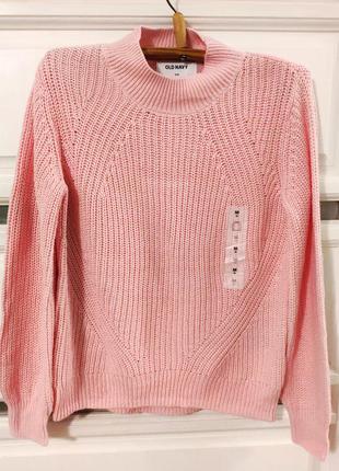 Рожевий светр в'язаний на дівчинку 7-10 років