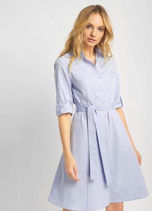 Очень комфортное платье, платье-рубашка, рубашка orsay с жемчужинами! +пояс!