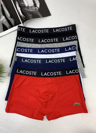 Чоловічі труси lacoste набір чоловічих трусів лакост подарунковий набір чоловічих трусів