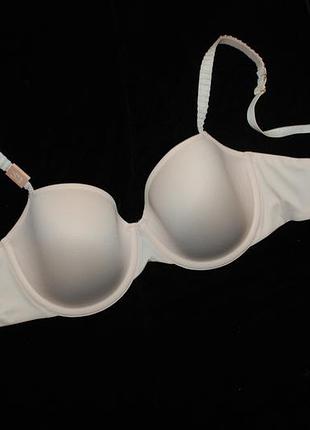 Элитный дышащий бесшовный бюстгальтер невидимка пудрового цвета премиум бренда thirdlove (сша)