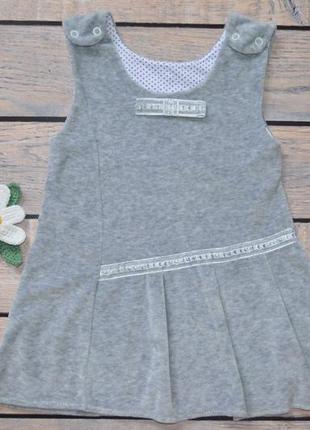 Распродажа! супер цена велюровый сарафан "мария" 86-92 рост