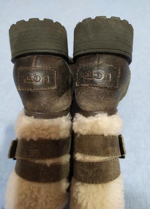 Ботинки кожаные ugg blayre зимние полусапожки черевики шкіряні зимові чобітки сапоги уггі угги3 фото