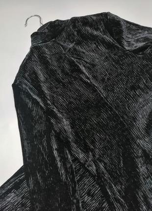 Платье женское облегающее мини чёрное велюровое h&m размер м7 фото
